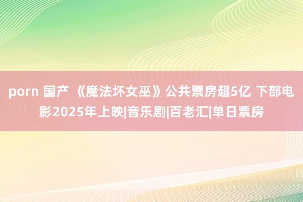 porn 国产 《魔法坏女巫》公共票房超5亿 下部电影2025年上映|音乐剧|百老汇|单日票房